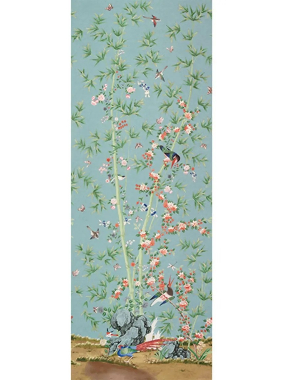 Anthropologie Brighton Pavillion Tapestry Panel - Serene Floral Wall Art